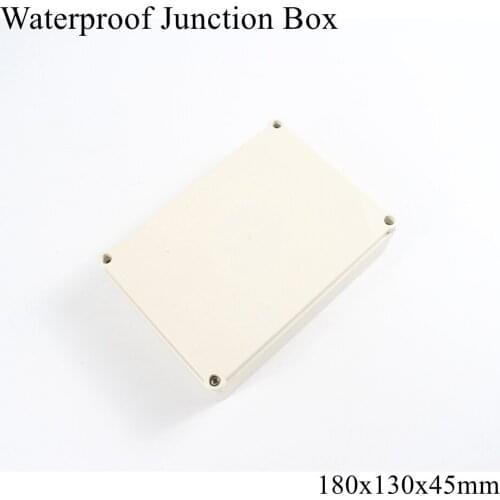 180x130x45mm Waterproof Plastic Enclosure Box Outdoor Cable Connection Junction Electrical Project Case ABS IP65 180*130*45mm