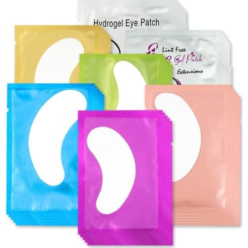 50pairs Eyelash Extension Paper Patches Grafted Eye Stickers Eyelash Under Eye Pads Eye Paper Patches Tips Sticker makeup
