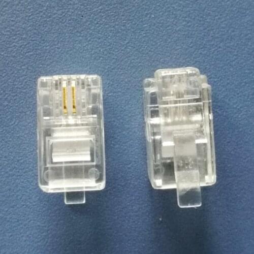 500X Modular Connector 4P2C Gold Plated Plug High Quality