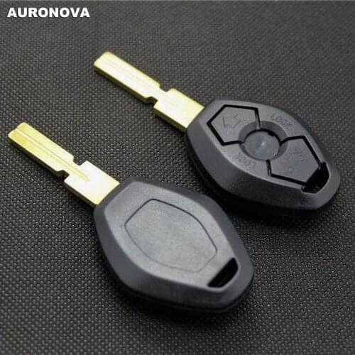 AURONOVA New Replace Key Shell for BMW 3 5 7 SERIES Z3 Z4 X3 X5 M5 325i E38 E39 E46 2 Buttons Hu58 Blade Remote Car Key Case