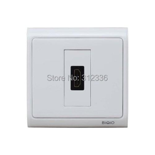 Free shipping 86mm wall socket HDMI connector directly multifunctional socket HDMI: V1.4 and V1.3B V1.3 Multi-Media Socket