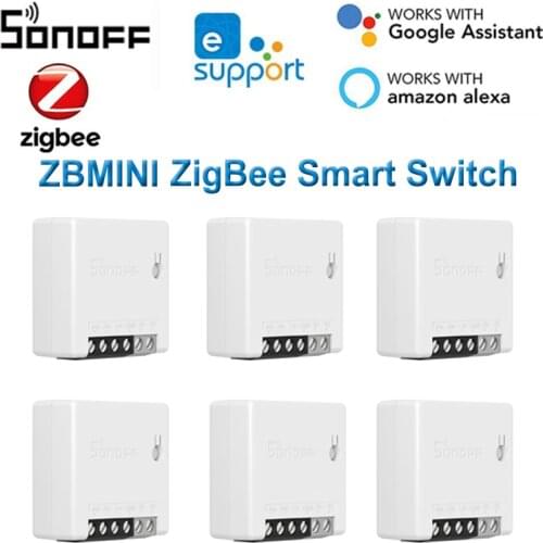 SONOFF SNZB-01 Zigbee Wireless Switch / ZBMINI Zigbee Smart Switch E-WeLink APP Works With SONOFF ZigBee Bridge IFTTT Smart Home