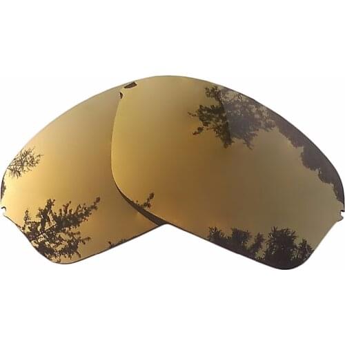 Bronze Gold Mirrored Replacement Lenses for Half Wire 2.0 Sunglasses Frame 100% UVA & UVB Anti-Reflective