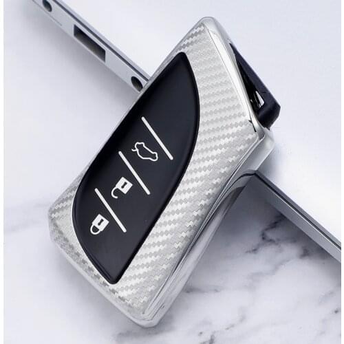 Carbon Fiber TPU Key Cover Holder Case For Lexus Is 250 UX 250 260 260h IS ES GS LS500h NX RX LX LC RC Case Car Key Cover Case