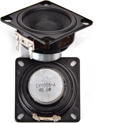 SOTAMIA 2Pcs 53mm Audio Full Range Speaker Driver 4 Ohm 8W DIY Sound Speakers Column Rubber Side Strong Magnetic Loudspeaker