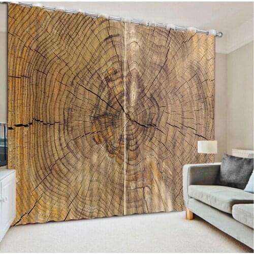 Home Decoration new backout curtains fabric vintage Decorative curtain Photo 3D Curtain for living room bedroom