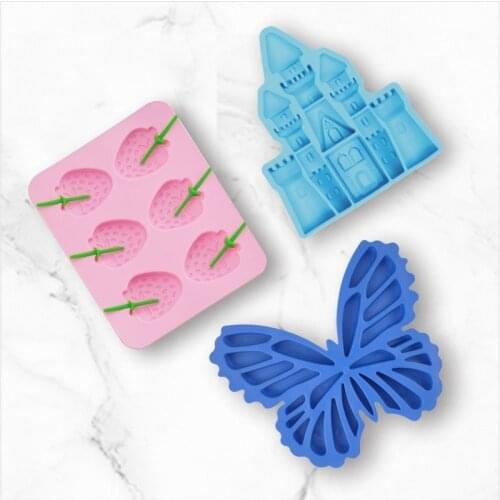 Strawberry Palace Butterfly Style Ice Cube Mold Reusable DIY Homemade Ice Cube Maker Essential for Relieving Heat In Summer New