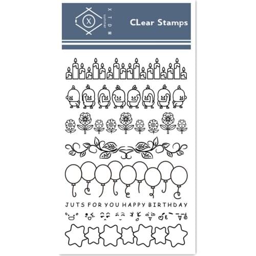 Hot sale star Transparent Clear Stamps / Silicone Seals Roller Stamp for DIY scrapbooking photo album/Card Making