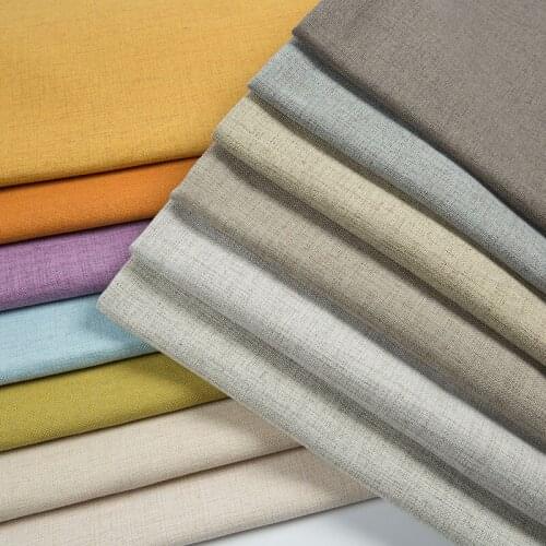 Coarse Linen Cotton Plain Thick Fabric Wear-resistant Durable Dustproof Sofa Tablecloth Handmade Diy Fabrics Sewing Material