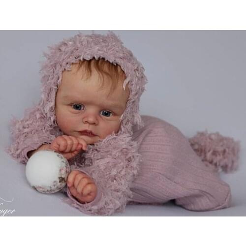 19inch Reborn Doll Kit Joleen Lifelike Soft Touch Unfinished Unpainted Doll Parts DIY Blank Doll Kit Bebe Reborn Vinyl Doll Kit