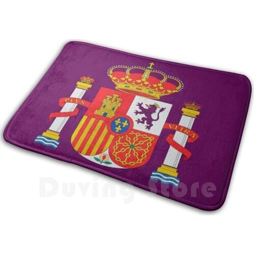 Spain Mat Rug Carpet Anti-Slip Floor Mats Bedroom Aline Top Shower Flag Flags World Country Countries Europe Asia Africa North