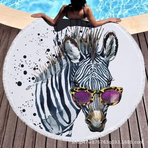 Fruit animal leaves Round beach towel Fringed beach towel luxury beach towel strandlaken Microfiber towel Towel beach Bath towel
