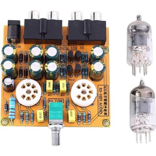 NEW-6J1 Tube Amplifiers Board, Pre-Amp Amplifier Audio Board Tube Audio Amplifier HiFi Channel Class a Volume Control