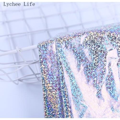 Lychee Life 1Yard Soft Nylon Dots Printed Fabric For Women Clothes Diy Sewing Dress Clothes Quilt Textile Needlework Materials