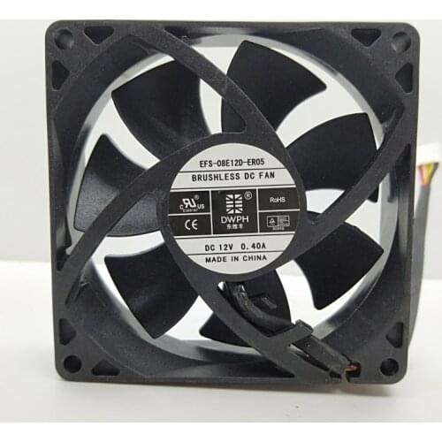 New dwph EFS-08E12D-ER04 ER05 8025 12V 0.40A For Hills Ups server cooling Fan