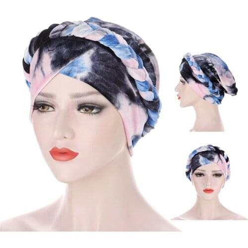 New Trendy muslim women inner caps for hijab India wrap head turban bonnet with drill solid color hijab underscarf caps turbante