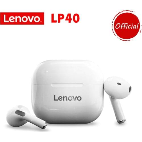 Original Lenovo LivePods LP40 TWS Earphones Semi-in-ear Bluetooth Headphones True Wireless Earbuds with Touch Control Headset