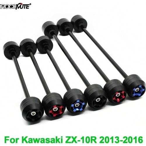 Front Rear POM Motorcycle Axle Fork Wheel Slider Falling Protector For Kawasaki ZX-10R ZX10R 2013 2014 2015 2016