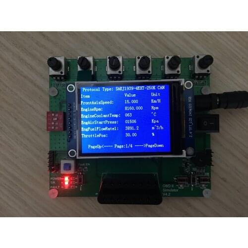 J1939 Protocol Simulator/Vehicle OBD Simulator/ECU Simulator