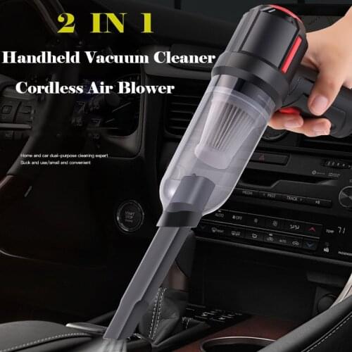 2 IN 1 Handheld Vacuum Cleaner &Cordless Air Blower 6000Pa Mini Air Duster Electric Cleaner Tool for Car Home Computer Keyboard