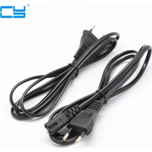 50cm 0.5m 1.5m/5FT Europe European EU plug power supply Cable 2-prong 2 power outlet Cord IEC 320 IEC320 C7 for Laptop Notebook