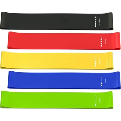 Training Fitness Gum Exercise Gym Strength Resistance Bands Pilates Sport Rubber Mini Crossfit Workout Equipment