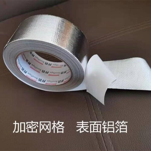 High Temperature Resistant Aluminum Foil Glass Fiber Cloth Thickened Winding Tape Lampblack Machine Exhaust Pipe Sealing