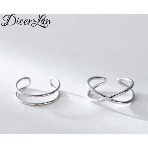 Vintage Retro Silver Color Adjustable Layer Cross Rings For Women Female Fashion Punk Jewelry 2020