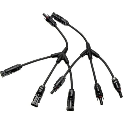 1Pairs x solar Connector 3 male 1 female & 3 female 1male solar connector For Solar Panels Cable