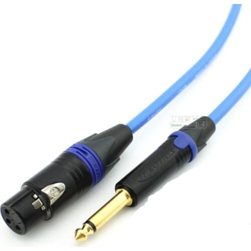 1Pcs CANARE AV fever audio and video high-fidelity cable 2T2S NEUTRIK NC3FXX-B gold-plated XLR balanced plug NP2X