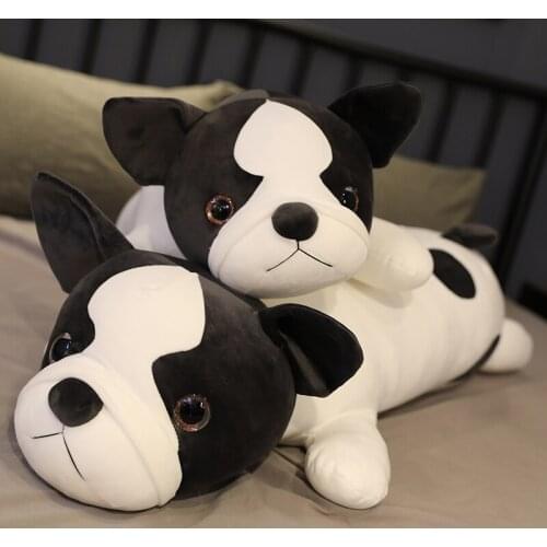 1pc 35-120cm Cute Bulldog Plush Doll Stuffed French Bulldog Toys for Children Soft Throw Pillow Baby Kids Puppy Gift