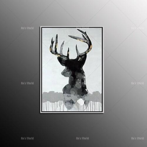 100% Hand painted bull Oil Painting Modern Wall Art Abstract Animal Pictures Oil Painting On Canvas home Decor for living room