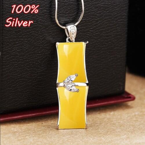100% 925 Sterling Silver Color Pendant Blank Base Fit 8*13mm Gemstone Jewelry Making Accessories Wholesale