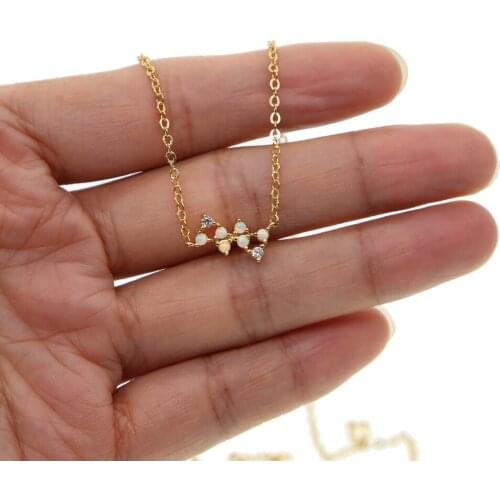 2021 Luxury Austrian Crystal Cubic Zircon Gold color Triangle necklaces For Women girls Fashion High-end Elegant necklace Gifts