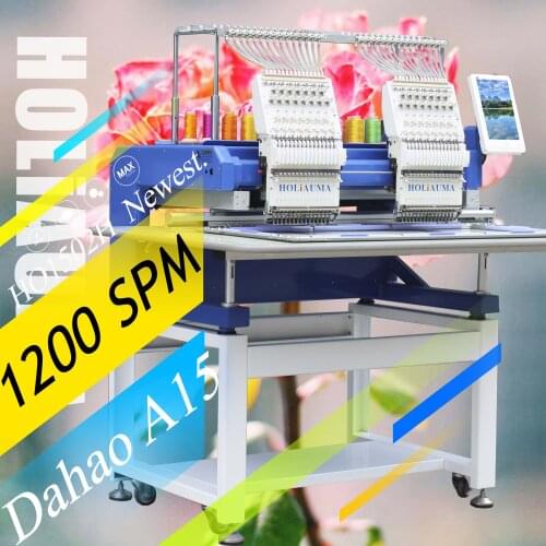 3 Years Quality Warranty!Used 2 Head Inbro Monogramming Embroidery Machine High Speed Multi Function T-shirt/Cap/Flat Embroidery