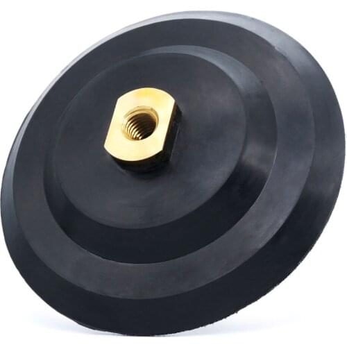 6 Inch Rubber Backer Pad 150mm M14 or 58-11 Thread For Diamond Polishing Pads