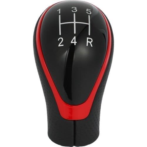 Car 5 Speed Leather Gear Shift Knob Shift Handle for Mitsubishi ASX V73 Pajero Sport Grandis Lancer