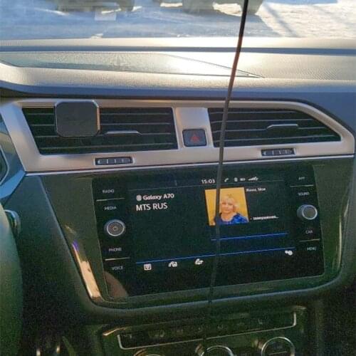 Car AC Air Outlet Cover Trim Stickers Sequins For Volkswagen VW Tiguan MK2 2 2016 2017 2018 2019 2020 Accessories