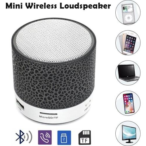Bluetooth Speaker Mini Wireless Loudspeaker Crack LED TF Card USB Subwoofer Portable MP3 Music Sound Column for PC Phone B99