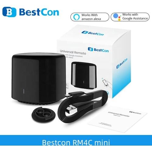 BroadLink RM4 BestCon RM4C mini Wi-Fi Smart Universal Remote Voice Control with Google Home & Alexa Smart Home HUB
