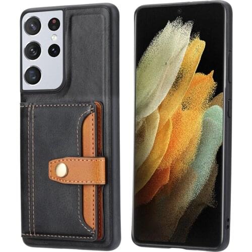 Retro Flip Single Buckle Leather Case For Samsung Galaxy S21 S20 Ultra S20 FE 5G Noble quality Stand Card Slot Capa Phone Hoesje