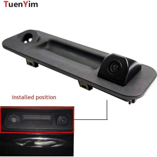 For Hyundai Sonata 9 from 2016 Car rear view Trunk handle Camera back up reverse parking vehicle camera waterproof