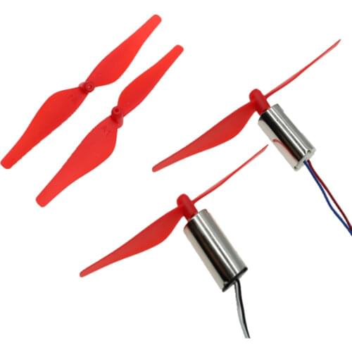 DC 3V-3.7V 40000RPM Micro Mini 1020 Coreless Motor Small Propeller Blade NdFeB Strong Magnet High Torque RC Drone Quadcopter