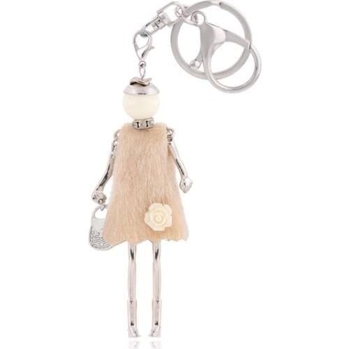 Statement Fashion Key Chain For Women Cute Girl Bag Design Keychain Charm Christmas Car Pendant Jewelry Aceessory