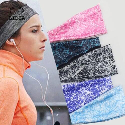 Women Men Sports Headband Running Headband Yoga Fitness Elastic Anti Sweat Breathable Hair Bands Headwear Simplicity Headdress