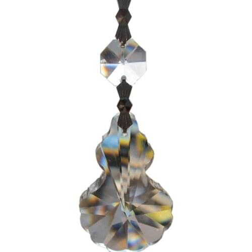 Garland 10 Transparent Chandelier gorgeous 33% Full Crystal Healing Pendulum Lamp Prisms Hanging Pendants Rainbows 3.7'' M02021