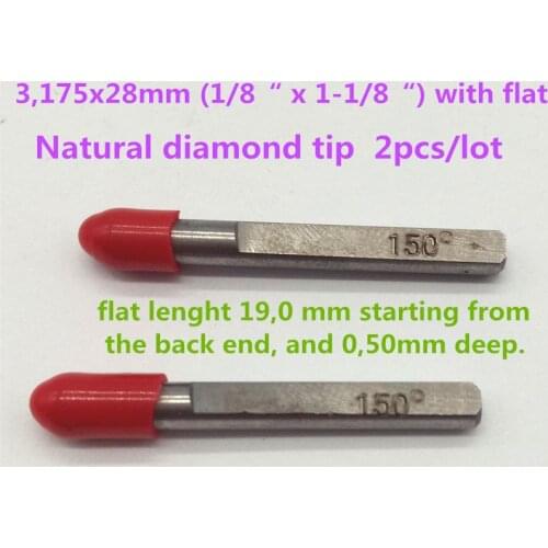 New Talentool Engraving Diamond Drag Graver 1/8" x 1 1/8" New Various Degree 2pcs/lot for CNC engraving machine