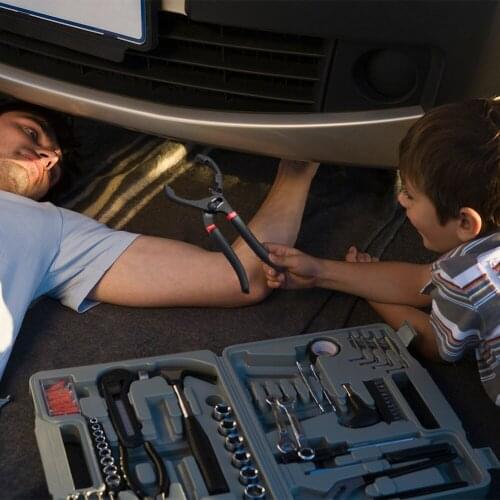 Cl10 inch 12 inch Adjustable Oil Filter Pliers Hand Tool Oil Filter Removal Tool Multi-functional Car Vehicle Supplies