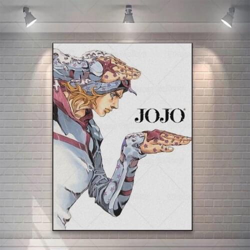 Canvas Prints Johnny Joestar Paintings Wall Art Jojo S Bizarre Poster Anime Role Modular Pictures For Bedroom Modern Home Decor