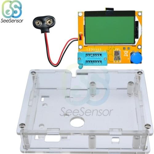 LCR-T4 Mega328 Multimeter Transistor Tester ESR Meter Diode Triode Capacitance ESR Meter MOS PNP NPN LCR 12864 LCD Screen Tester